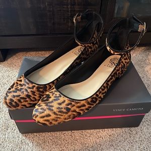Vince Camuto Cheetah Print Attera Small Heel Flats